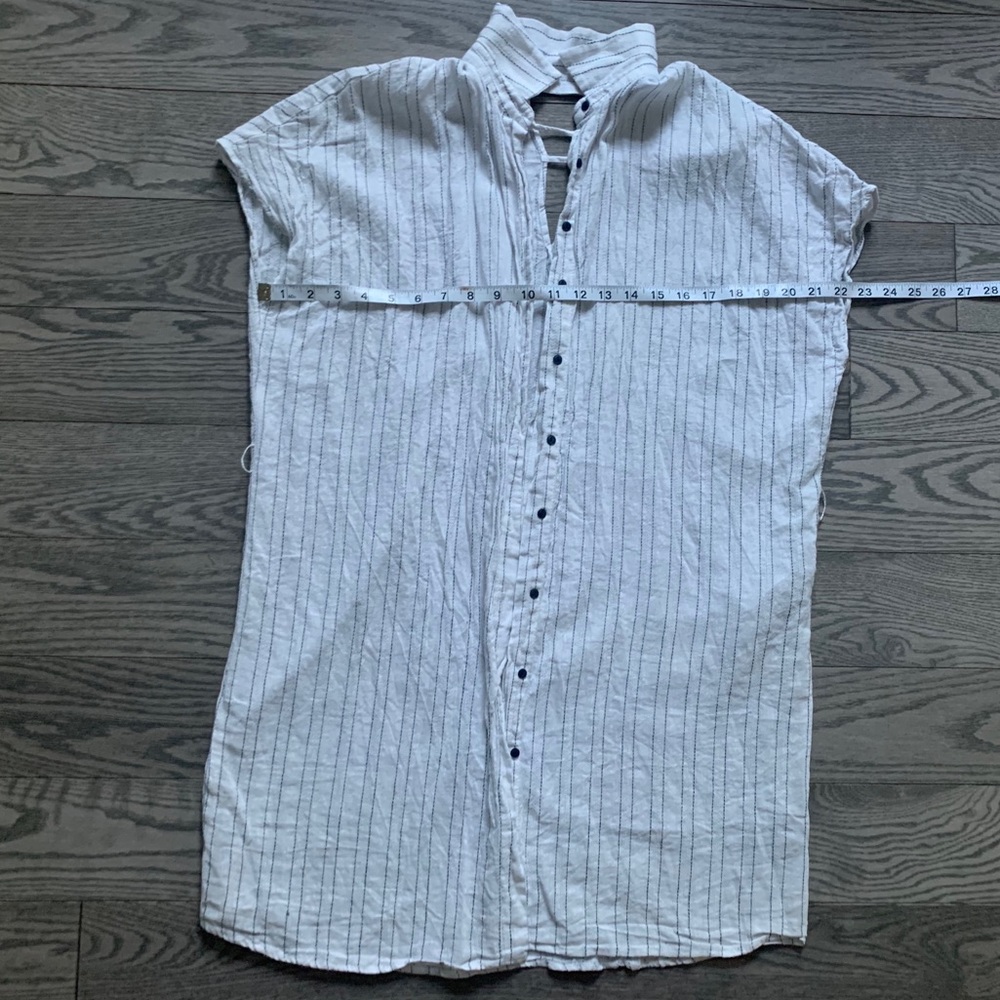 Zara Basic Linen T-Shirt Dress - Picture 4 of 6